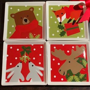 Crate and Barrel Holiday Plates